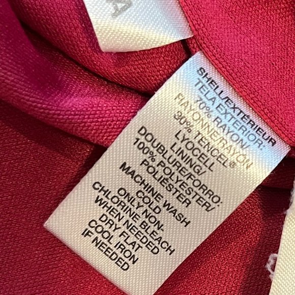 ANN TAYLOR LOFT Dress Size L Horizontal Stripes Red and White - Picture 8 of 10